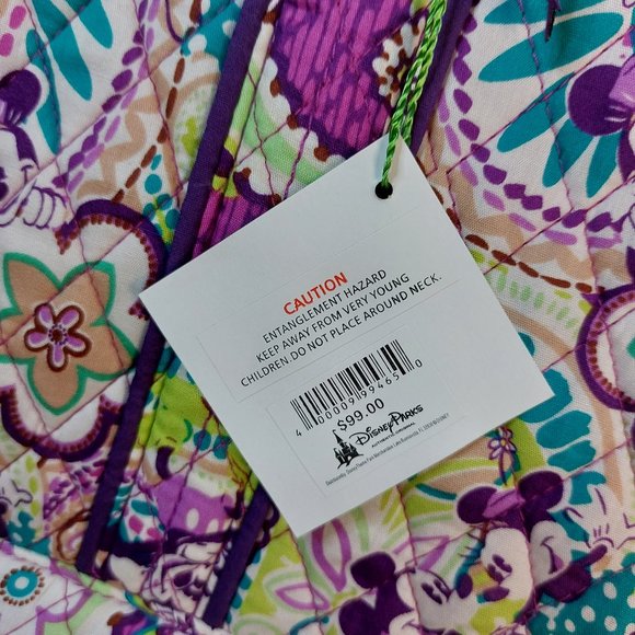 Vera Bradley Disney Parks Plums Up Mickey Large Duffle Purple Weekend/Tr… - Picture 4 of 11